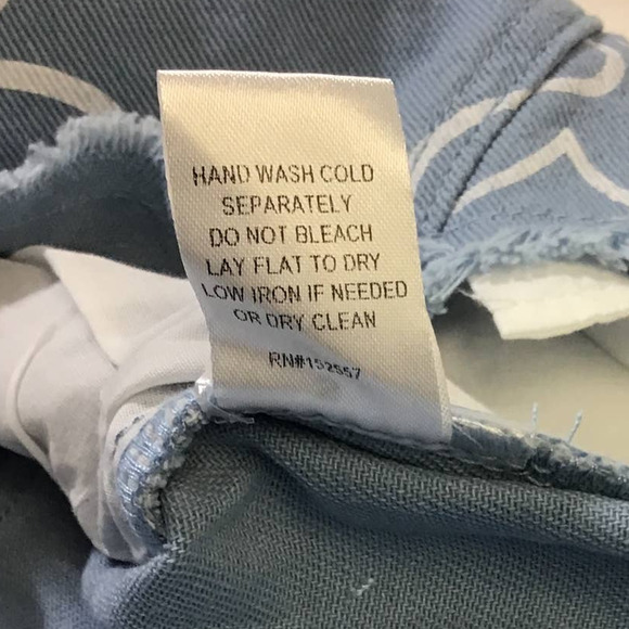 BAILEY ROSE SZ XS light blue denim distressed daisy print mini skirt NWT B86 - Picture 8 of 10